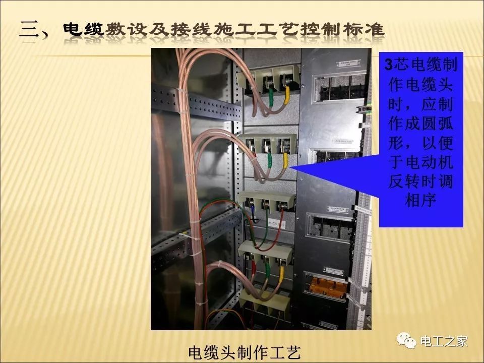 一條完成開關(guān)柜安裝，電纜橋架施工，電纜敷設(shè)及布線施工，照明配電箱施工